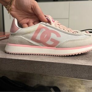 Dolce & Gabbana Women's Sneakers in Pink and Cream